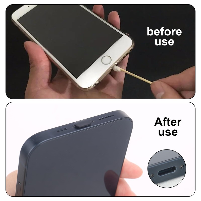 RUCUDIM USB C Dust Cover, 6 Pieces, Type C Dust