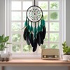 Donko Green and Black Dream Catcher with Pendant