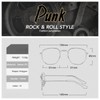 WDZAYXC Classic Polygonal Embossed Design Sunglasses with Metal Frame for