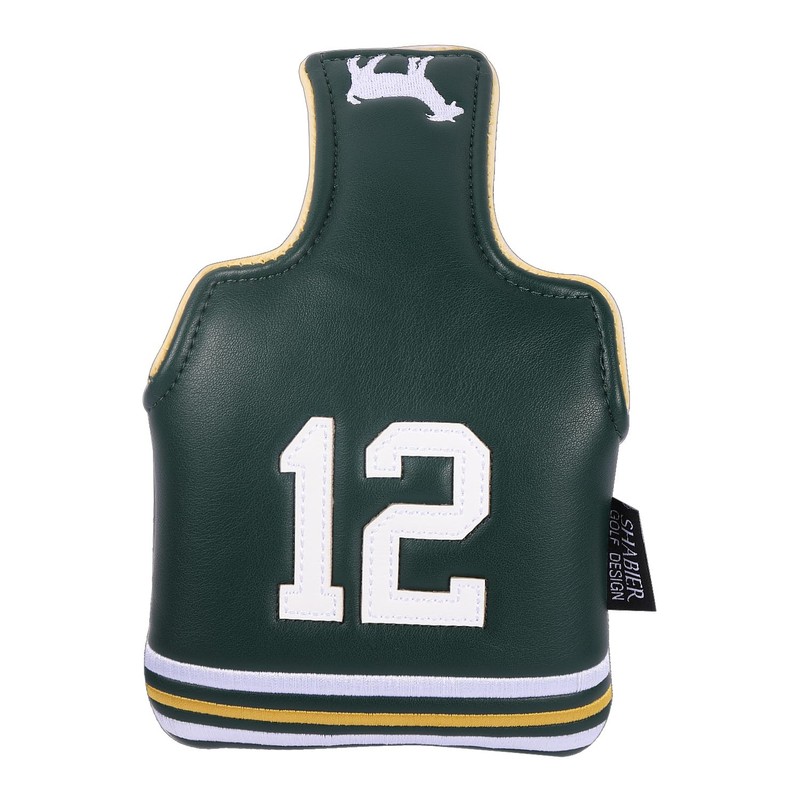 SHABIER Dark Green Golf Large Mallet Headcover with NO.12 Design