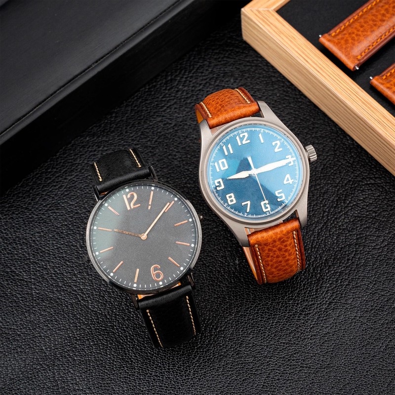 Gomvadr Leather Watch Strap Vegetable Tanned Top Grain Leather Strap,