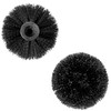 Premium Toilet Brush Set, 2 Pieces, in Black, Stainless Steel