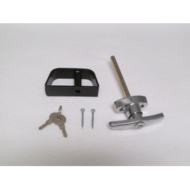 Shed T-handle Lock Set 3-1/2" Chrome