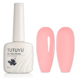 TUTUYU Light Pink Gel Nail Polish, Ballet Baby Pink Gel Polish Color for Spring Summer,Gift for Girls Women, UV/LED Nail Lamp Required