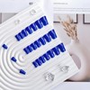 KQueenest Royal Blue Press on Nails Medium Duck Shape, Bright