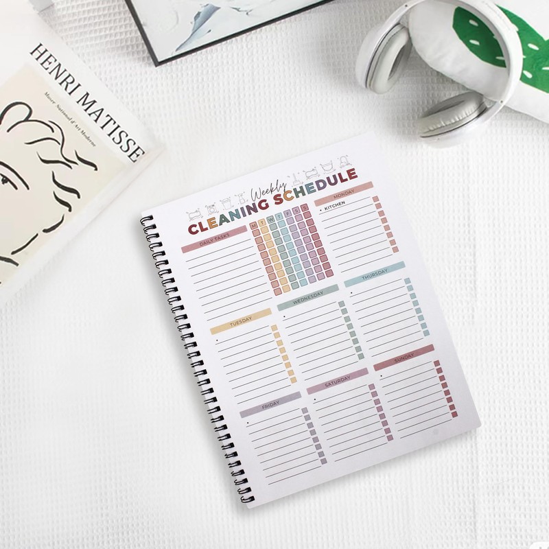 Sonjade ADHD Cleaning Planner, Tidy Minds Daily Weekly Monthly Household