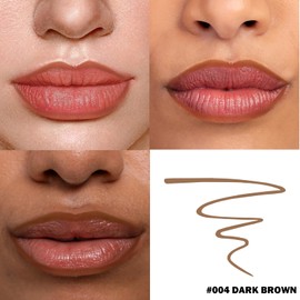popcode Peel Off Lip Liner Stain, Infused with Nourishing Ingredients & Vitamin E, Quick Set Lip Stain Peel Off Long Lasting For All Skin Types, #004 Dark Brown