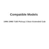 Driver Left Side Quarter Glass Quarter Window Movable Compatible with