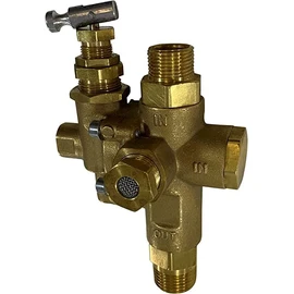 1/2" Compression Top Inlet for Copper Tubing, Combo Unloader Pilot Check Valve with Throttle Control Cable for 6.5HP Max Gas air Compressors (140-175 PSI, 24" Throttle Control Cable & Unloader Valve)