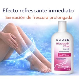 GOOSE Crema Corporal Hidratante 500 ml – Sensación Refrescante para Piernas Cansadas, Uso Diario