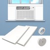 Pearwow AC Insulation Side Foam Panels for Window AC Unit,Indoor