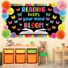 gisgfim Reading Makes Your Mind Bloom Classroom Bulletin Board Decor