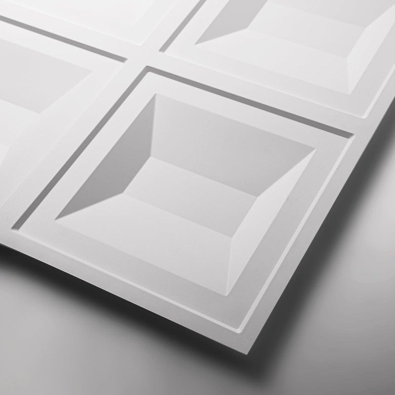 Art3d Drop Ceiling Tiles 24x24, 12 Sheets PVC Decorative Glue