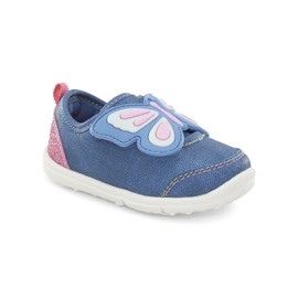 Carter's Every Step Girls Ladonna2 Sneaker, Blue, 4 Toddler