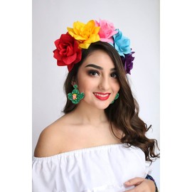 Cinco De Mayo Earrings for Women Colorful Beaded Green Cactus Dangle Earrings Mexican Tuesday Festive Earrings Fiesta Holiday Party Jewelry Gifts