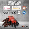 OX-ON Flexible Advanced 1901 Red Work Gloves, Extremely Durable Safety