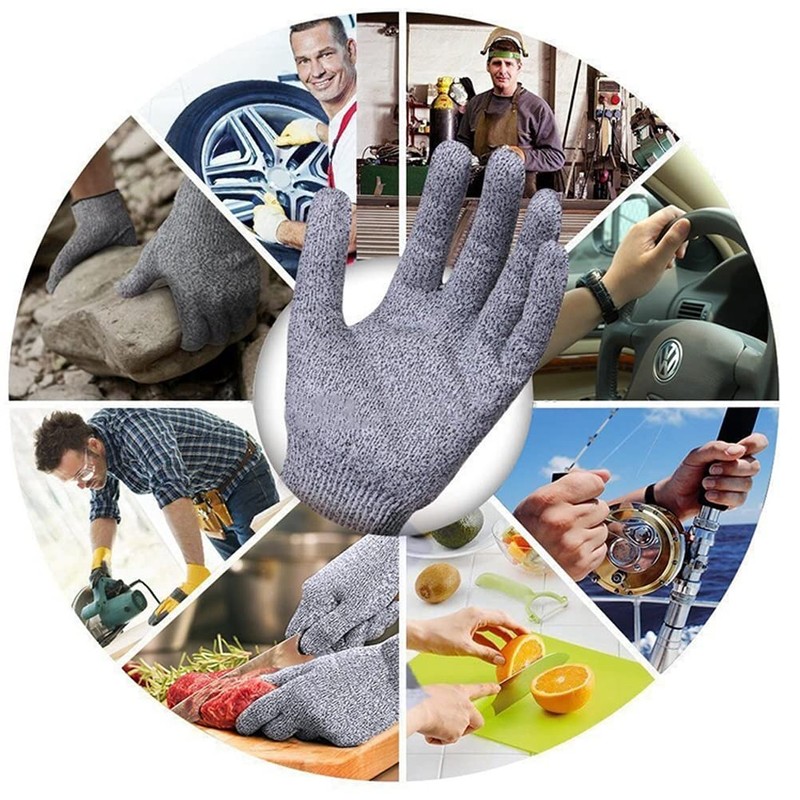 Cut Resistant Gloves - Grade 5 Food Grade HPPE Material,
