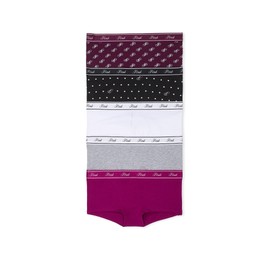 Victoria's Secret 5-Pack Logo Cotton Boyshort Panties