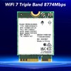 WiFi 7 Card 2.4G 574Mbps 5G 2400Mbps 6G 5800Mbps BT