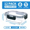 GULFLIN 24-Piece Small Glass Food Storage Containers with Lids Airtight,