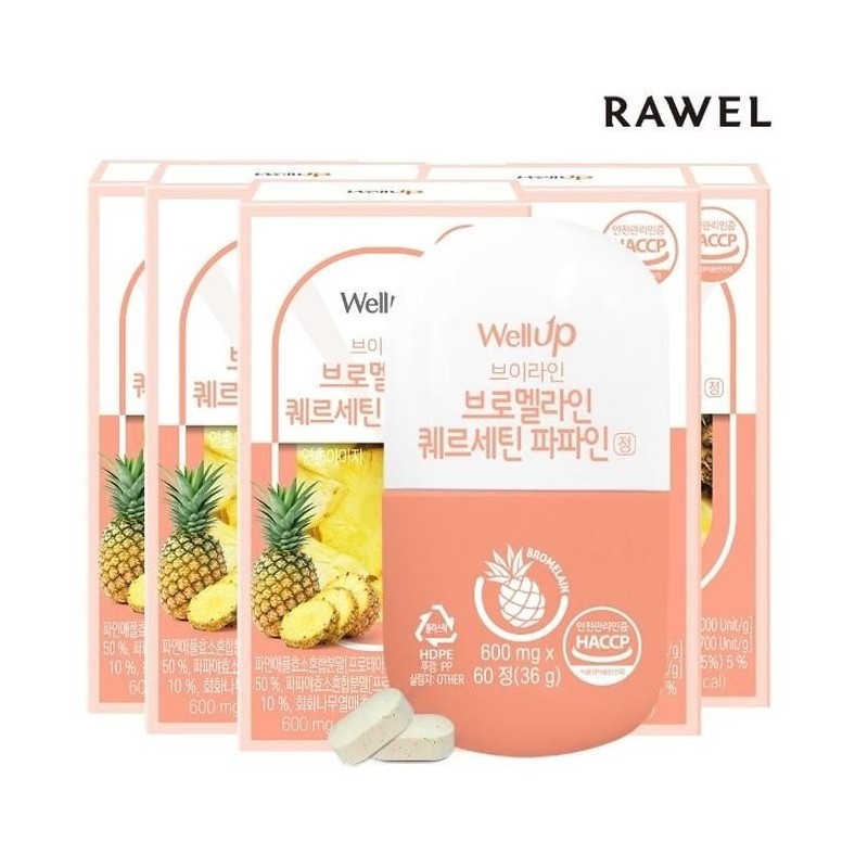 Roel Wellup 60 tablets x Bromelain Quercetin Papain tablets 5
