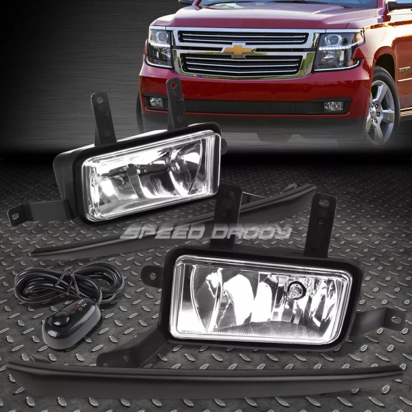 Speed Daddy FOR 15-18 TAHOE/SUBURBAN PAIR CLEAR LENS BLACK COVER