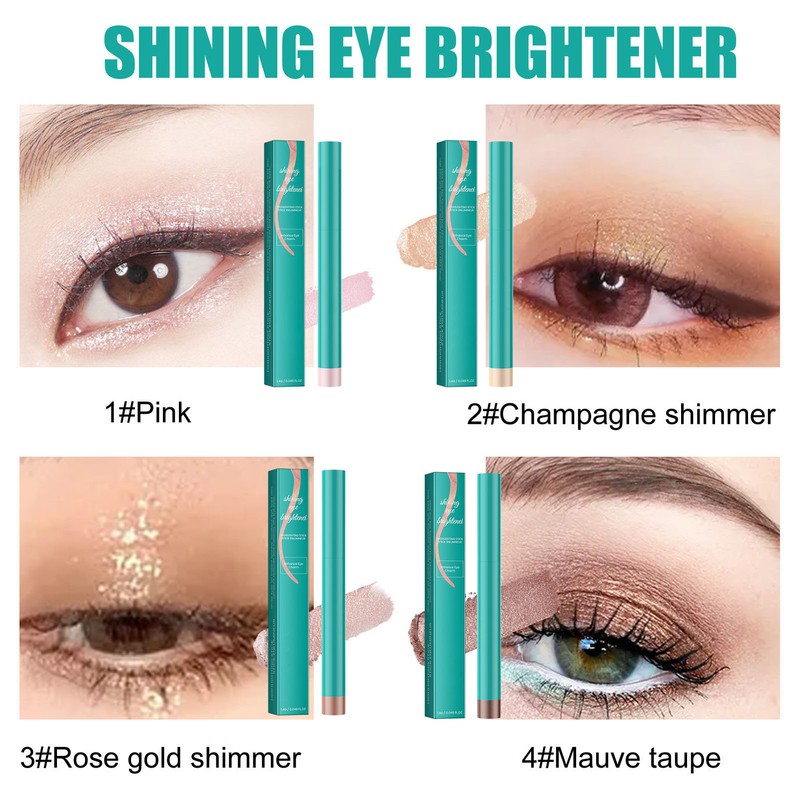 2PCS 1.4g Taupe Eyeshadow Sticks Waterproof Long Lasting Cream Texture