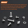 HELIFOUNER 240 Pieces M5 x 6mm /8mm /10mm /12mm /16mm