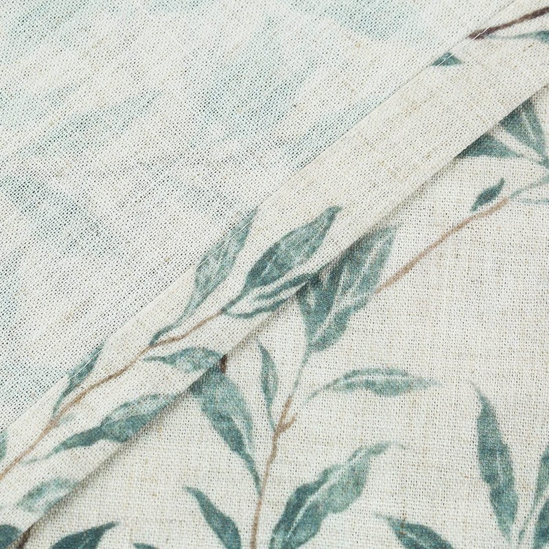 VOGOL Natural Grommet Curtains for Kitchen, 63 Inches Long Vivid