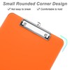 Hnogri Plastic Clipboards, Orange Clip Board Standard A4 Letter Size