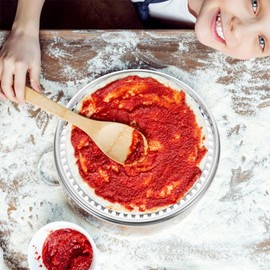 HANABASS Pizza Pan with Holes 16 Inch Stainless Steel Mesh Tray Screen Baking Pan Nonstick Round Crisper Tray Bakeware for Oven Homemade Pizza