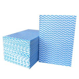 KMAKII Disposable Cleaning Cloth,J Cloths,Cleaning Cloth,All Purpose Cloths Disposable Kitchen Dish Cloths,7.8x11.8,Blue 100pcs
