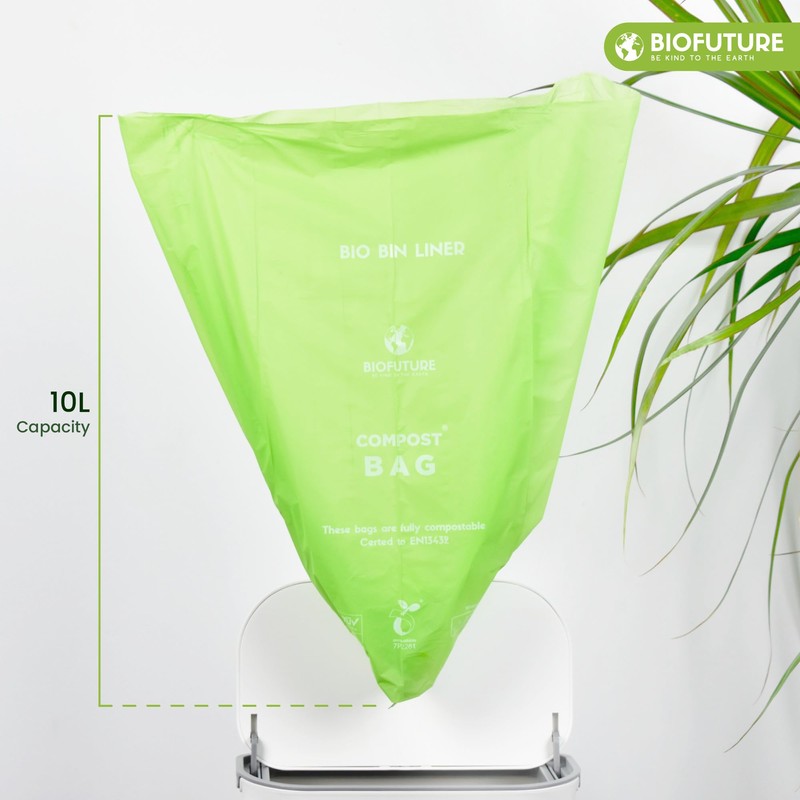 Biofuture Eco-Friendly Biodegradable 10 Litre Bin Liner - EN13432 Certified