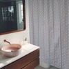 shower curtain herringbone check Medium