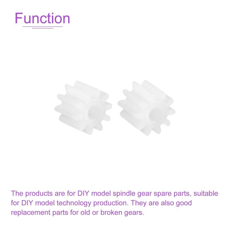 DMiotech 20 Pack 10 Teeth Plastic Gears Model Reduction Gear