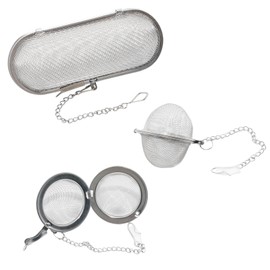 Yinluluna 3 Pack Ultrasonic Cleaner Small Parts Basket, Stainless Steel Mesh Baskets for Cleaning Jewelry or Small Parts