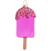 The Bridge Collection 5" Pink Ice Cream Pop Ornament -