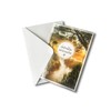 bentino Sympathy Card with Light Effect Sun, High-Quality Sympathy Card
