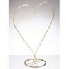 Sienna Glass Gold Heart Shaped Stand