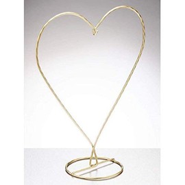 Sienna Glass Gold Heart Shaped Stand