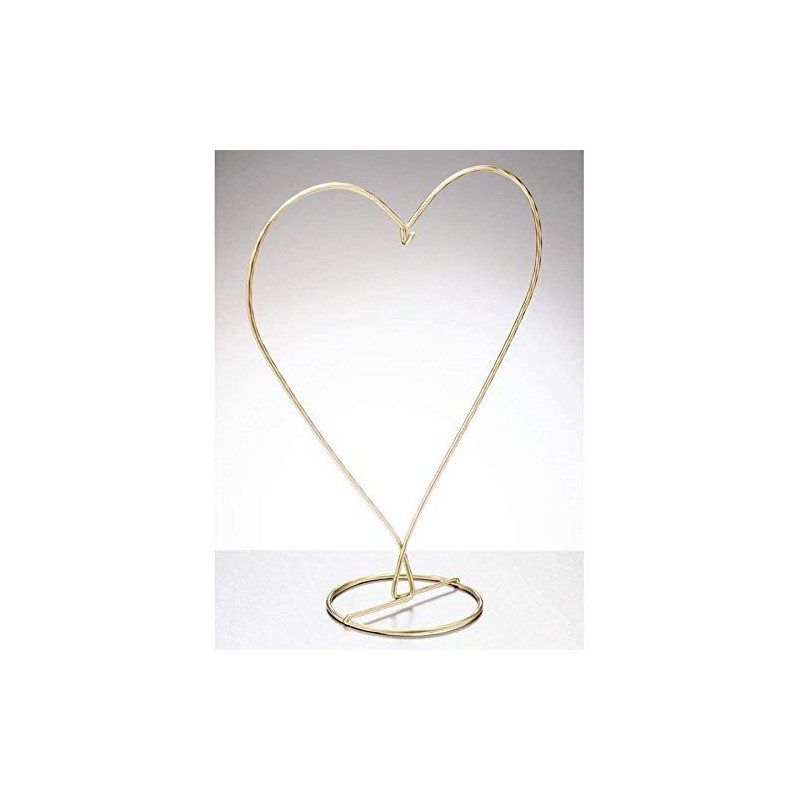 Sienna Glass Gold Heart Shaped Stand