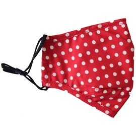 Red Polka Dot 100% Cotton Washable And Reusable Face Mask