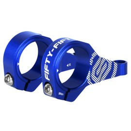 FIFTY-FIFTY Direct Mount Mountain Bike Stem, Fit for 31.8mm Handlebar Clamp, MTB Stem for All Mountain, Downhill, Enduro, Freeride (Blue, 45mm)