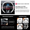 hxontheway 100% Real Nappa Leather Steering Wheel Cover Universal fit