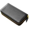 [Merge] MG-1866 Long Wallet, Round Zipper, Carbon Processing, Cowhide Leather,