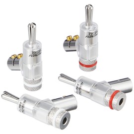 FURUTECH ADL High-End Grade Banana Plugs - Rhodium Plated - Pair of 4 - FP202R