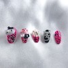 Gyarust Black Pink Cat Nail - Short Oval / 갸루st