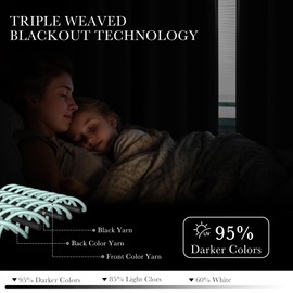 PONY DANCE Blackout Curtains for Bedroom 72 Inch Length 2 Panels Set, Privacy Thermal Insulated Room Darkening Grommet Drapes for Living Room Window, W34 x L72 Inch, Grey