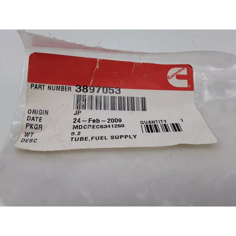 Cummins Genuine Cummins Line Fuel Supply Tube 3897053 Fits 5.9