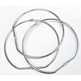 Heavy Duty Metal Jailer's Ring, 15 cm Diameter, 3-Pack, Hinged with Screw Clasp